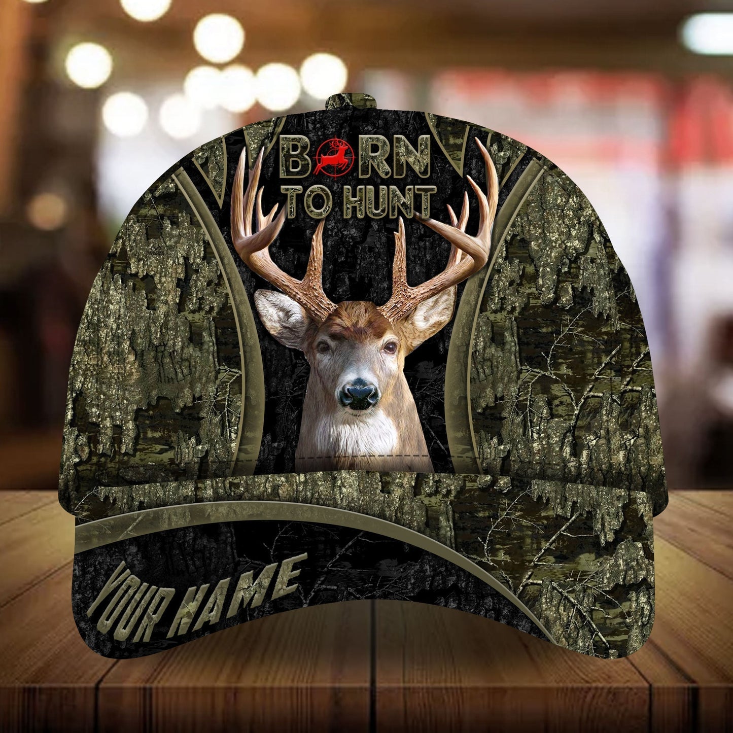 Born To Hunt Deer Hunting Camo Classic Cap For Seasonal Events Outdoor Trips And Everyday Comfort