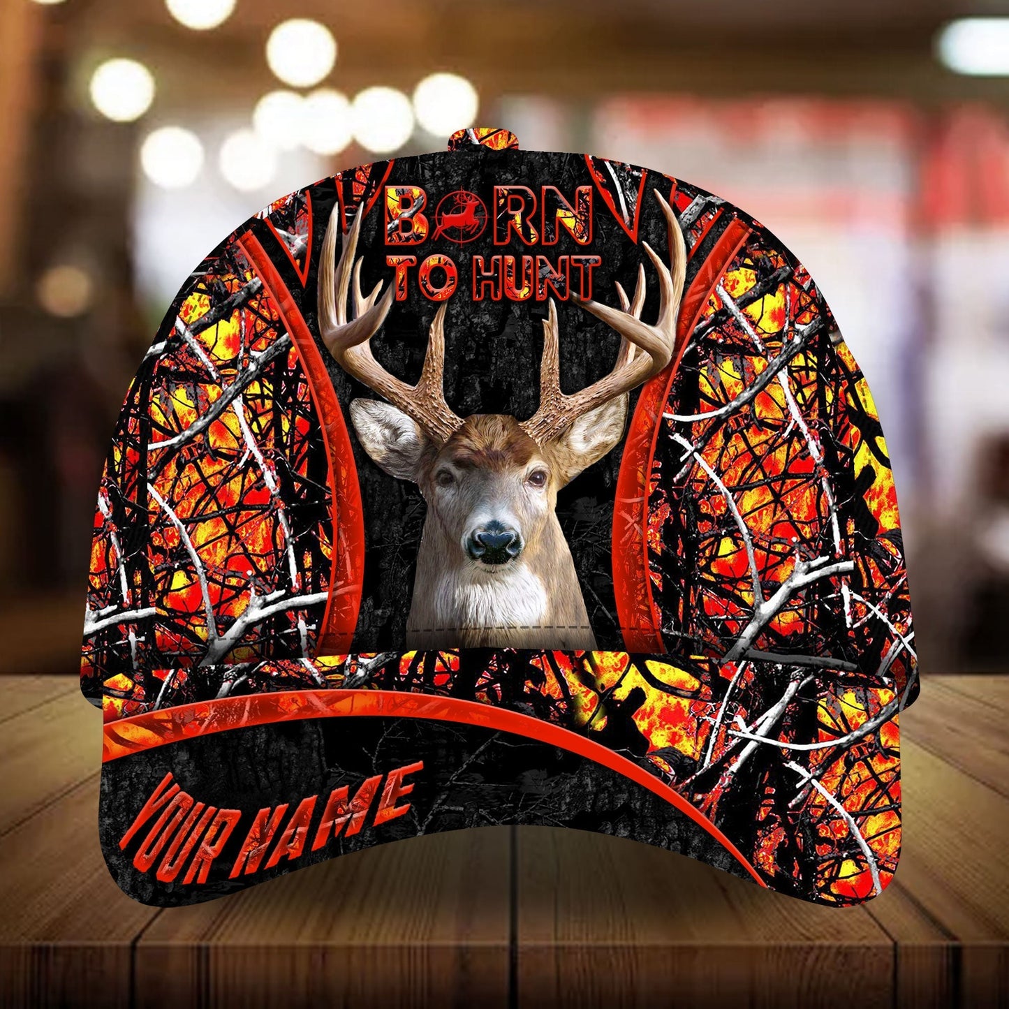 Born To Hunt Deer Hunting Camo Classic Cap For Seasonal Events Outdoor Trips And Everyday Comfort