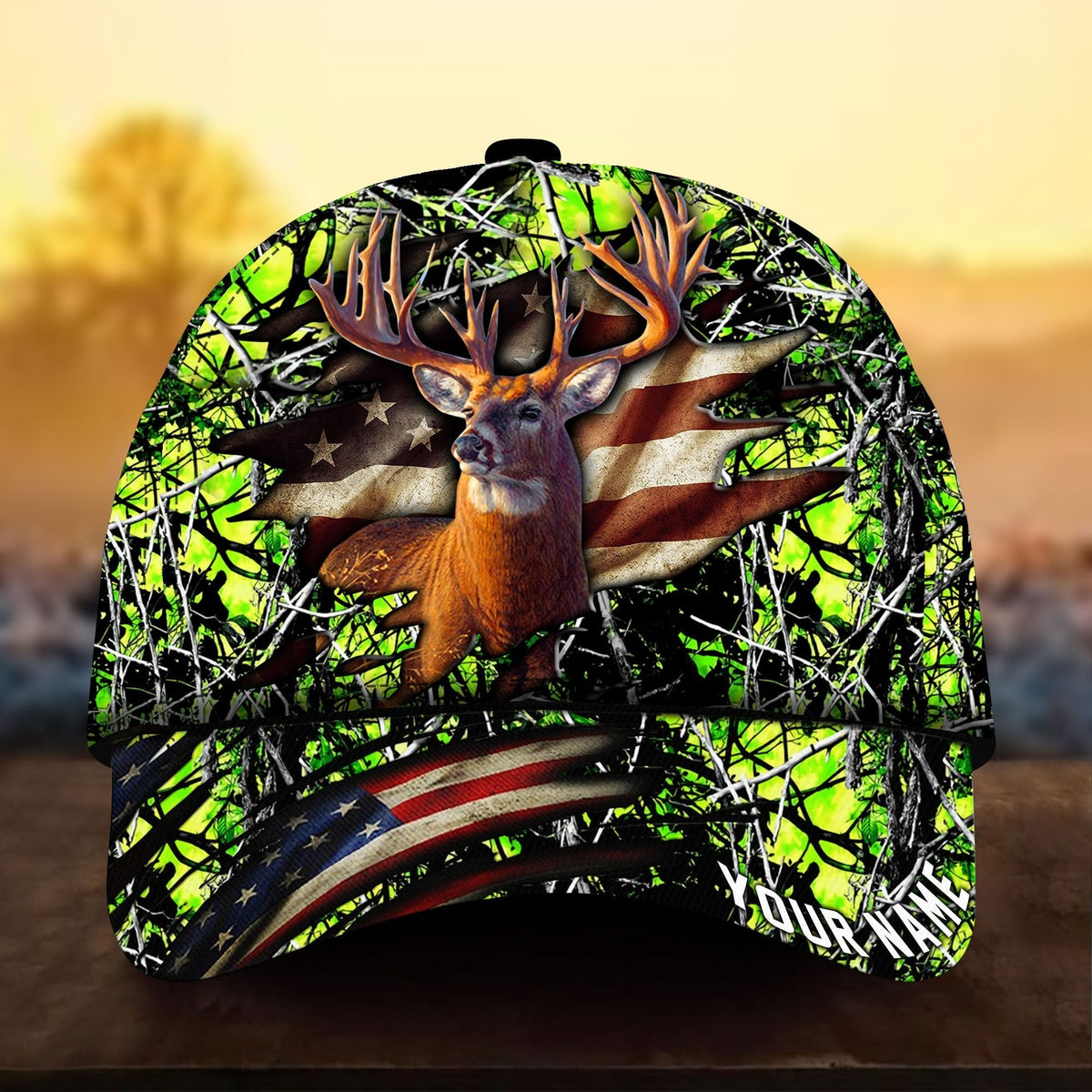 Epic Flag Deer Hunting Personalized Classic Cap For Parties Vacations And Relaxed Daily Outfits