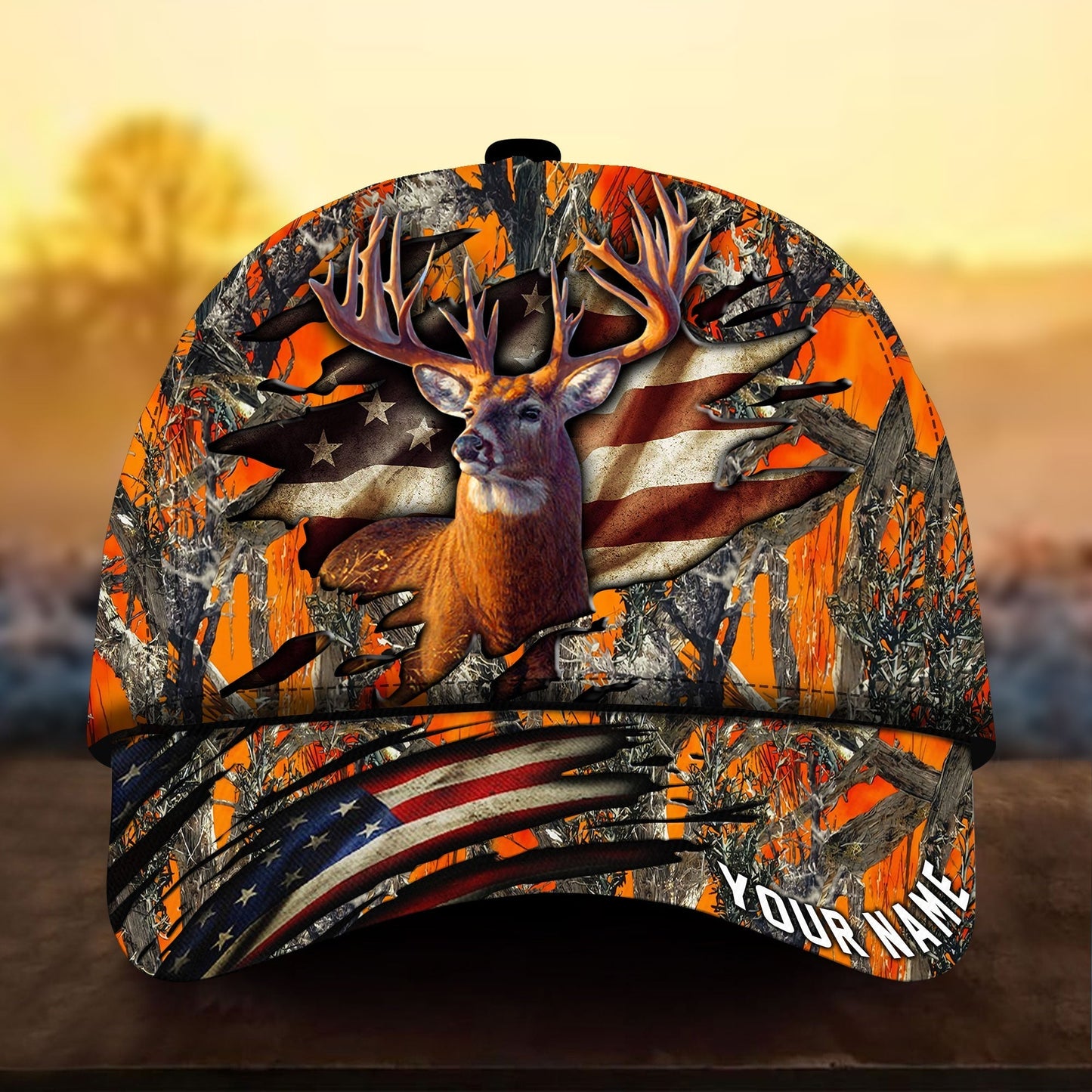 Best Flag Deer Hunting Personalized Classic Cap For Outdoor Travel Parties And Thoughtful Holiday Gifting