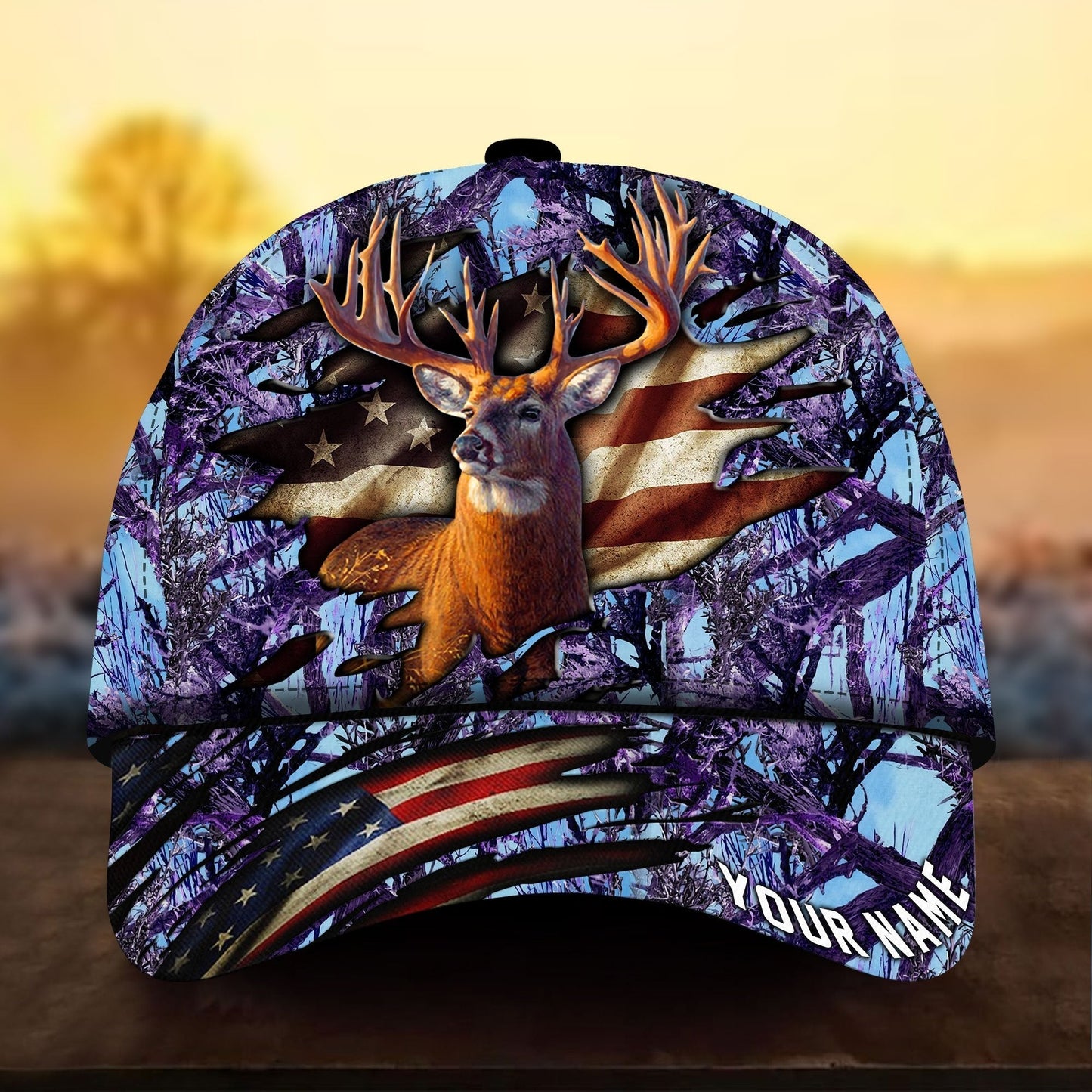 Epic Flag Deer Hunting Personalized Classic Cap For Parties Vacations And Relaxed Daily Outfits
