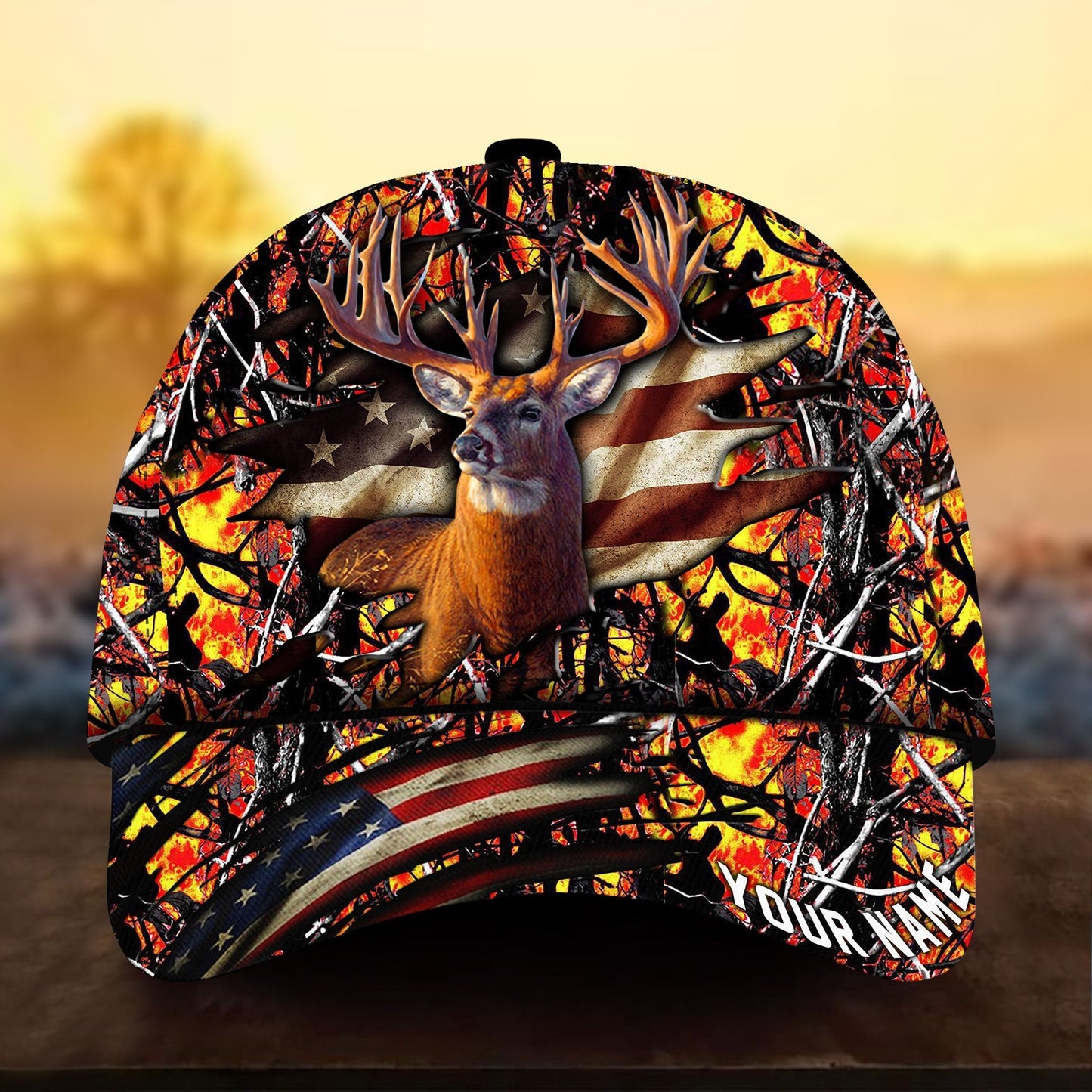 Best Flag Deer Hunting Personalized Classic Cap For Outdoor Travel Parties And Thoughtful Holiday Gifting