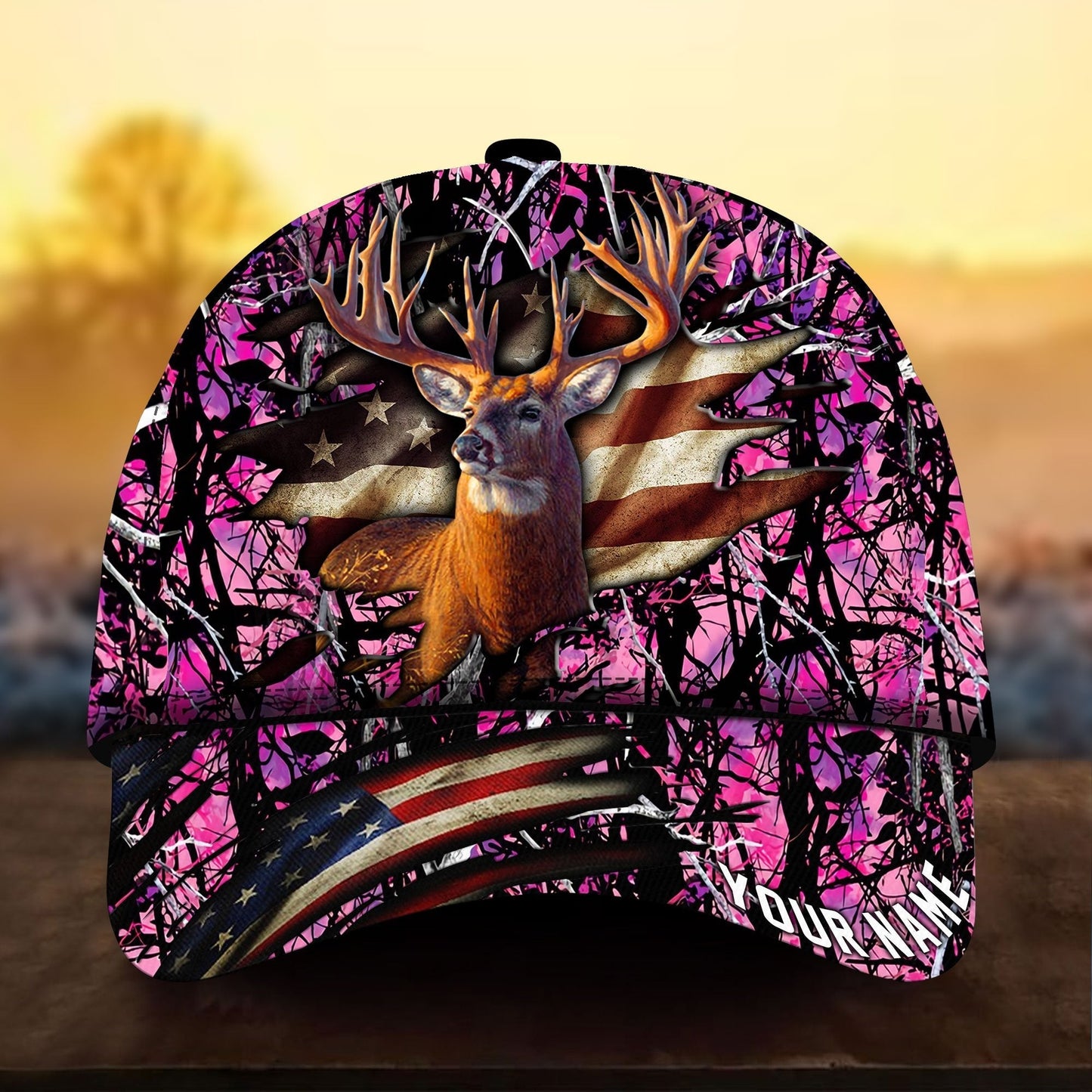 Epic Flag Deer Hunting Personalized Classic Cap For Parties Vacations And Relaxed Daily Outfits