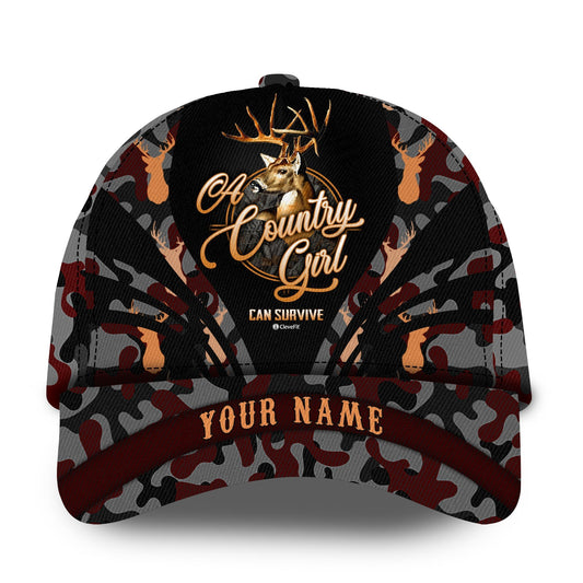 Country Girl Hunting Personalized Classic Cap For Everyday Accessories Festivals And Relaxed Outings