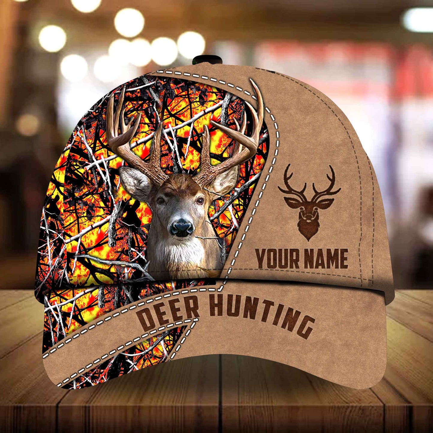 Stephen Deer Hunting Camo Personalized Classic Cap For Festivals Holidays And Comfortable Everyday Wear