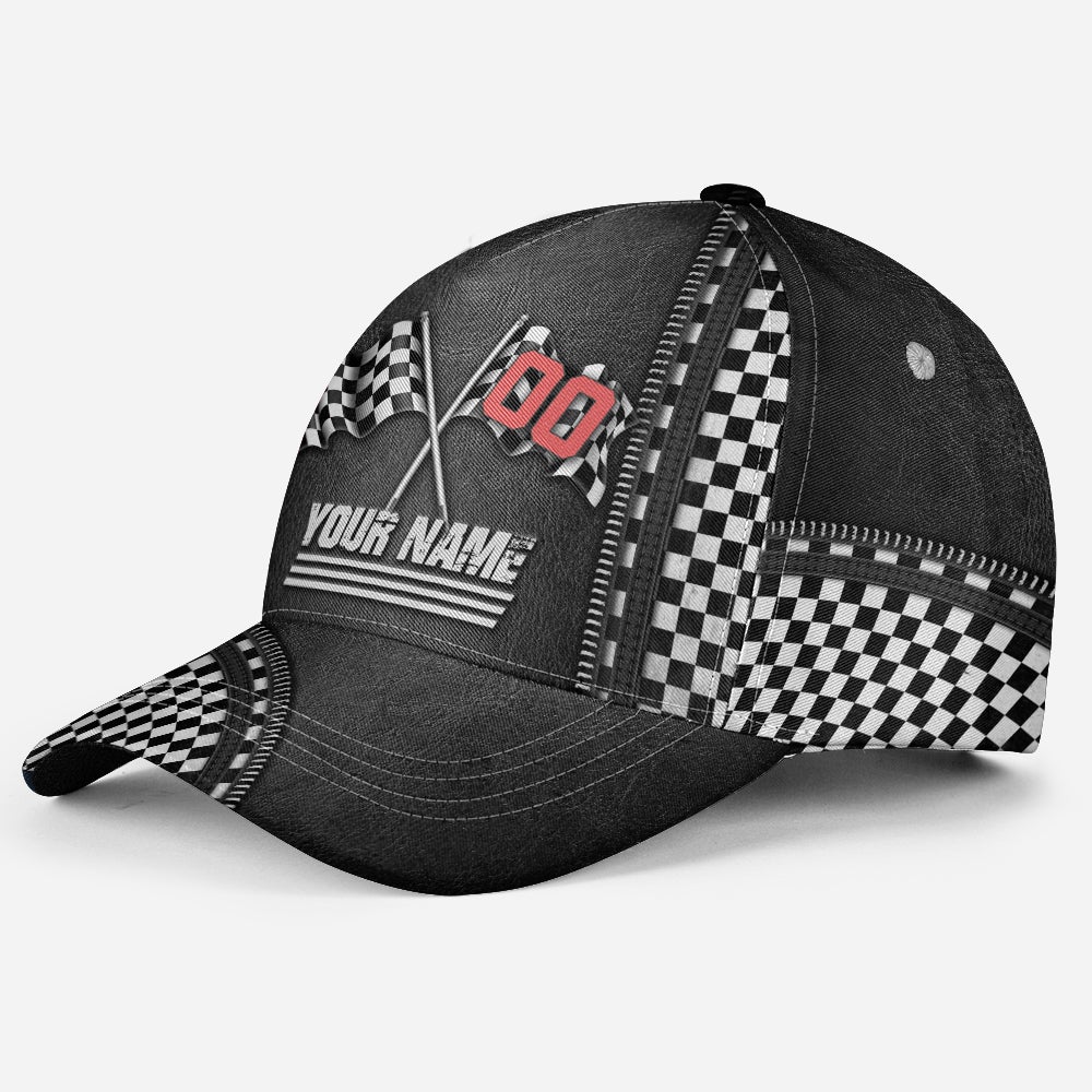 Custom Racing Lover Personalized Name Number Classic Cap For Daily Styling Weekend Travel And Outdoor Activities