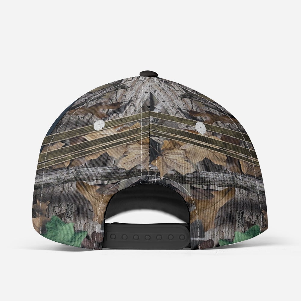 Custom Fishing Camo Hook Pattern Classic Cap For Casual Outfits Vacations And Everyday Styling