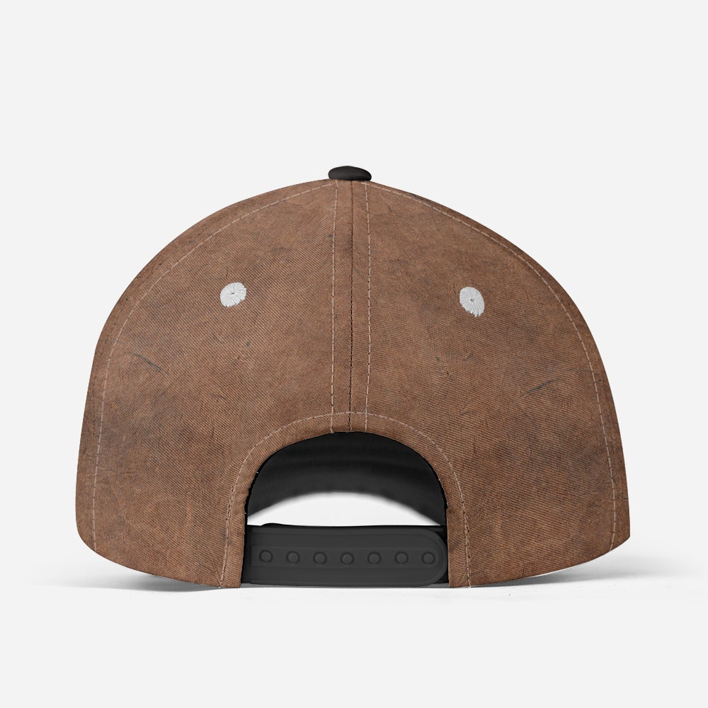 Custom Fishing Leather Pattern American Personalized Classic Cap For Outdoor Travel Festivals And Relaxed Everyday Wear