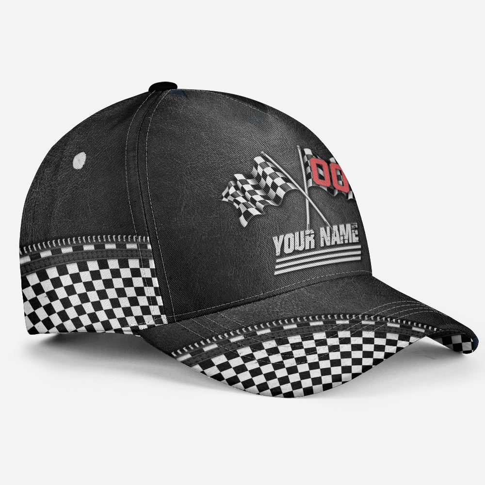 Custom Racing Lover Personalized Name Number Classic Cap For Daily Styling Weekend Travel And Outdoor Activities