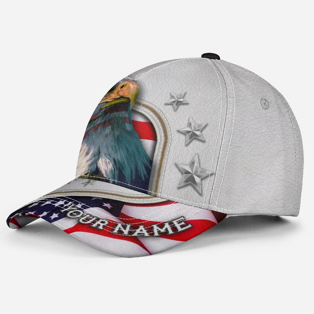 Custom Proud American Eagle Independence Day Classic Cap For Daily Comfort Outdoor Fun And Weekend Vacations