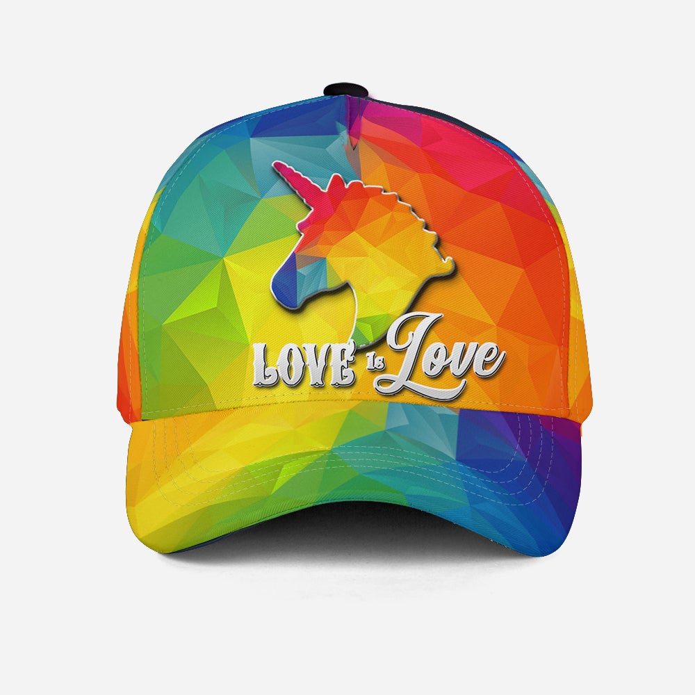 Pride Unicorn Love Is Love Classic Cap For Casual Events Beach Trips And Thoughtful Gifting