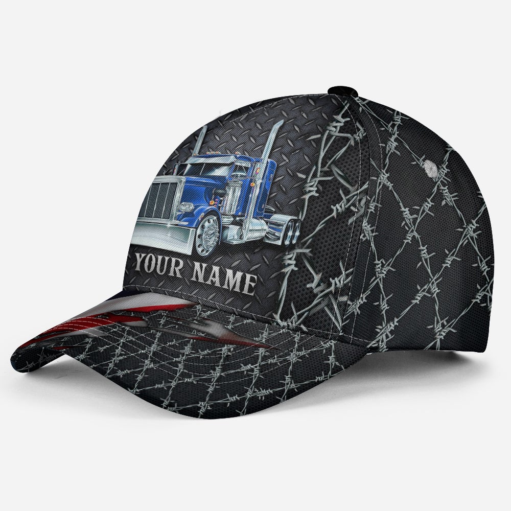 Custom Truck Driver Lifestyle Metal American Classic Cap For Seasonal Events Outdoor Trips And Everyday Comfort
