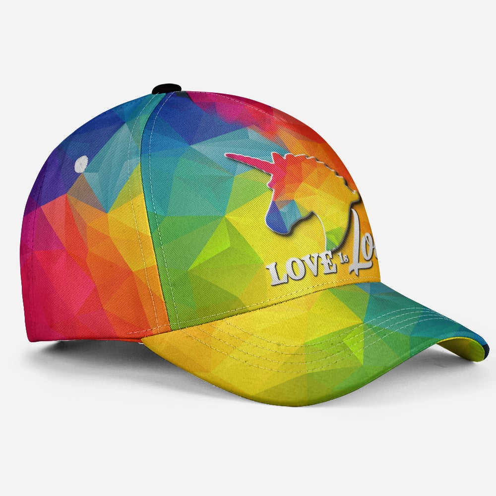 Pride Unicorn Love Is Love Classic Cap For Casual Events Beach Trips And Thoughtful Gifting