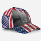 Custom Fishing Hook American Flag Personalized Name Classic Cap For Festivals Holidays And Comfortable Everyday Wear