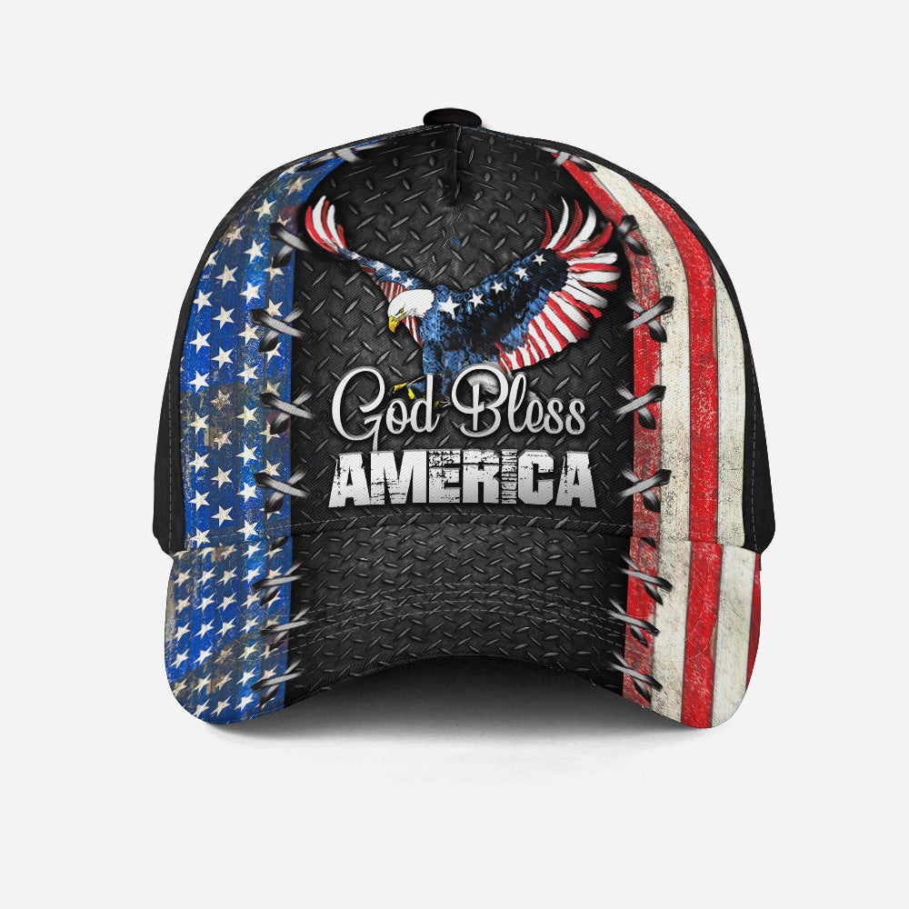 God Bless America Personalized Name Classic Cap For Seasonal Outings Outdoor Adventures And Daily Wear