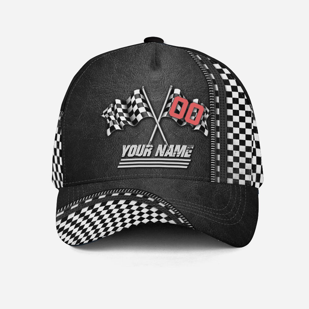 Custom Racing Lover Personalized Name Number Classic Cap For Daily Styling Weekend Travel And Outdoor Activities