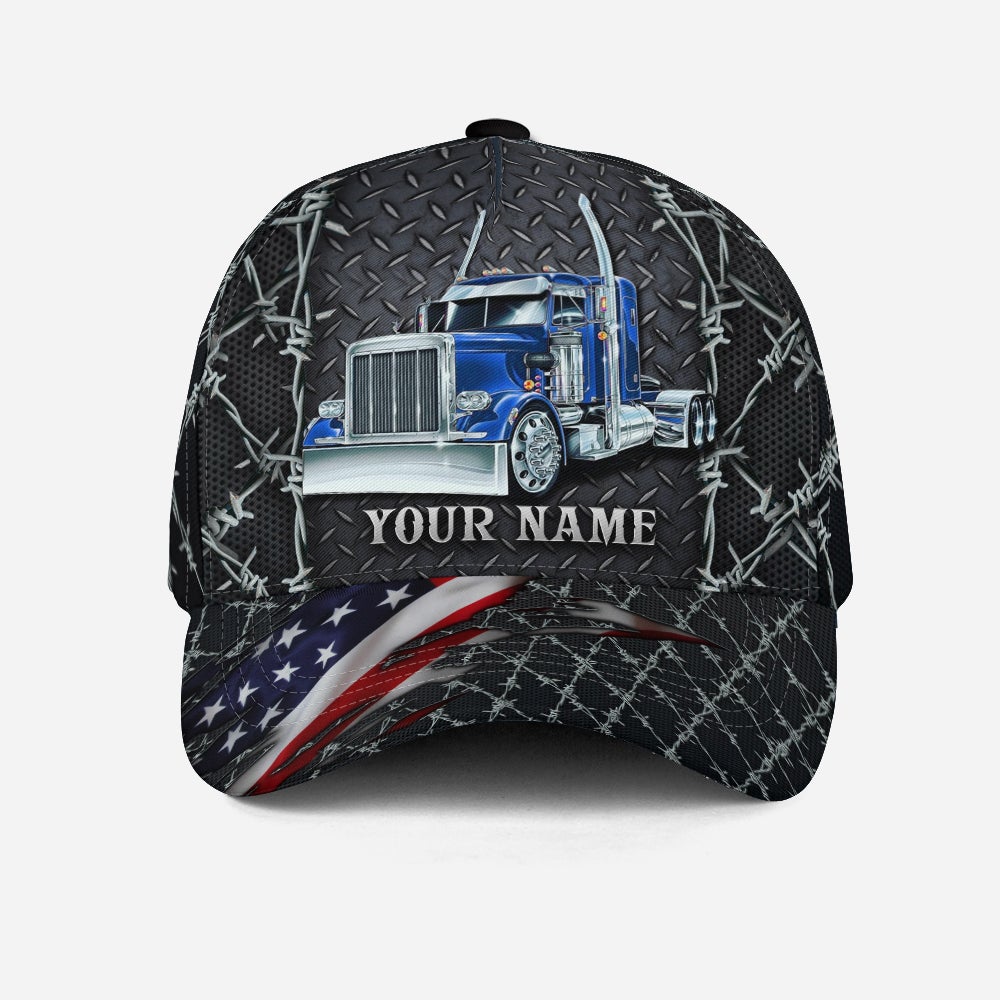 Custom Truck Driver Lifestyle Metal American Classic Cap For Seasonal Events Outdoor Trips And Everyday Comfort