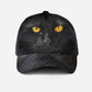 Black Cat Fur Pattern Classic Cap For Daily Styling Weekend Travel And Outdoor Activities
