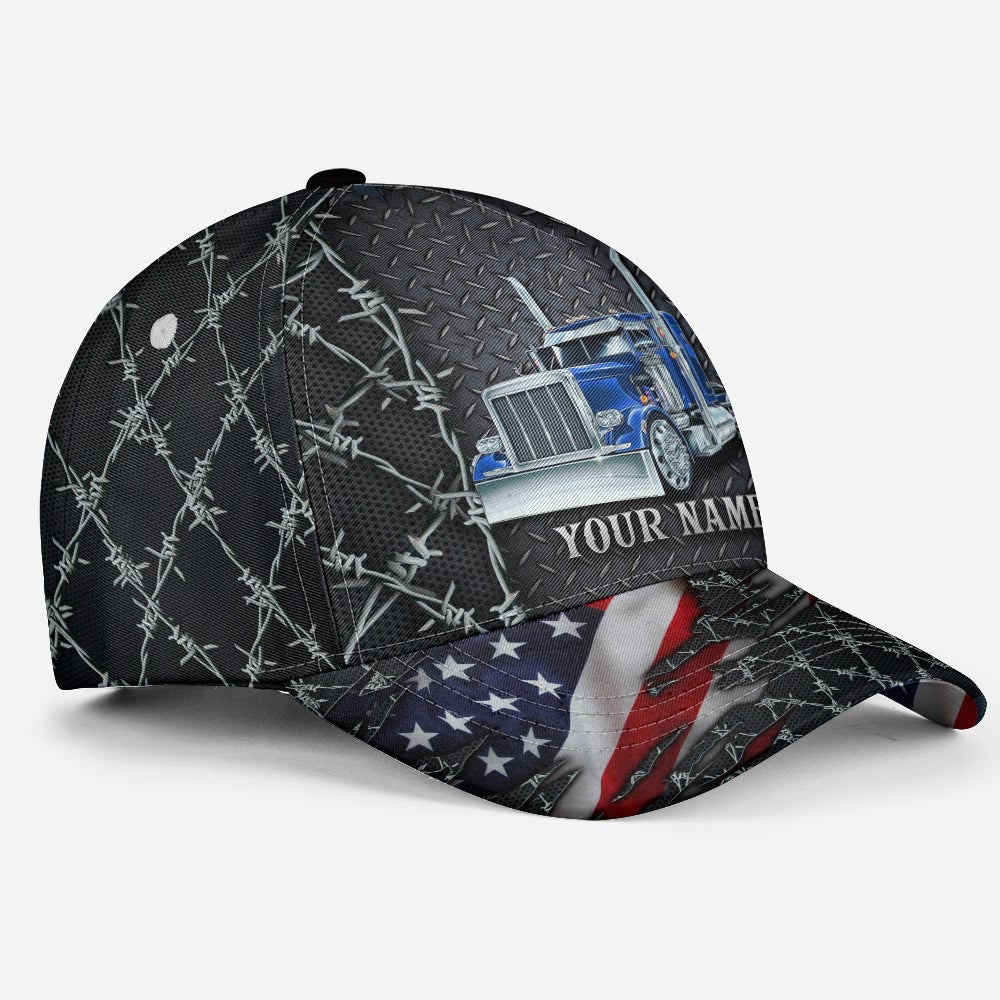 Custom Truck Driver Lifestyle Metal American Classic Cap For Seasonal Events Outdoor Trips And Everyday Comfort