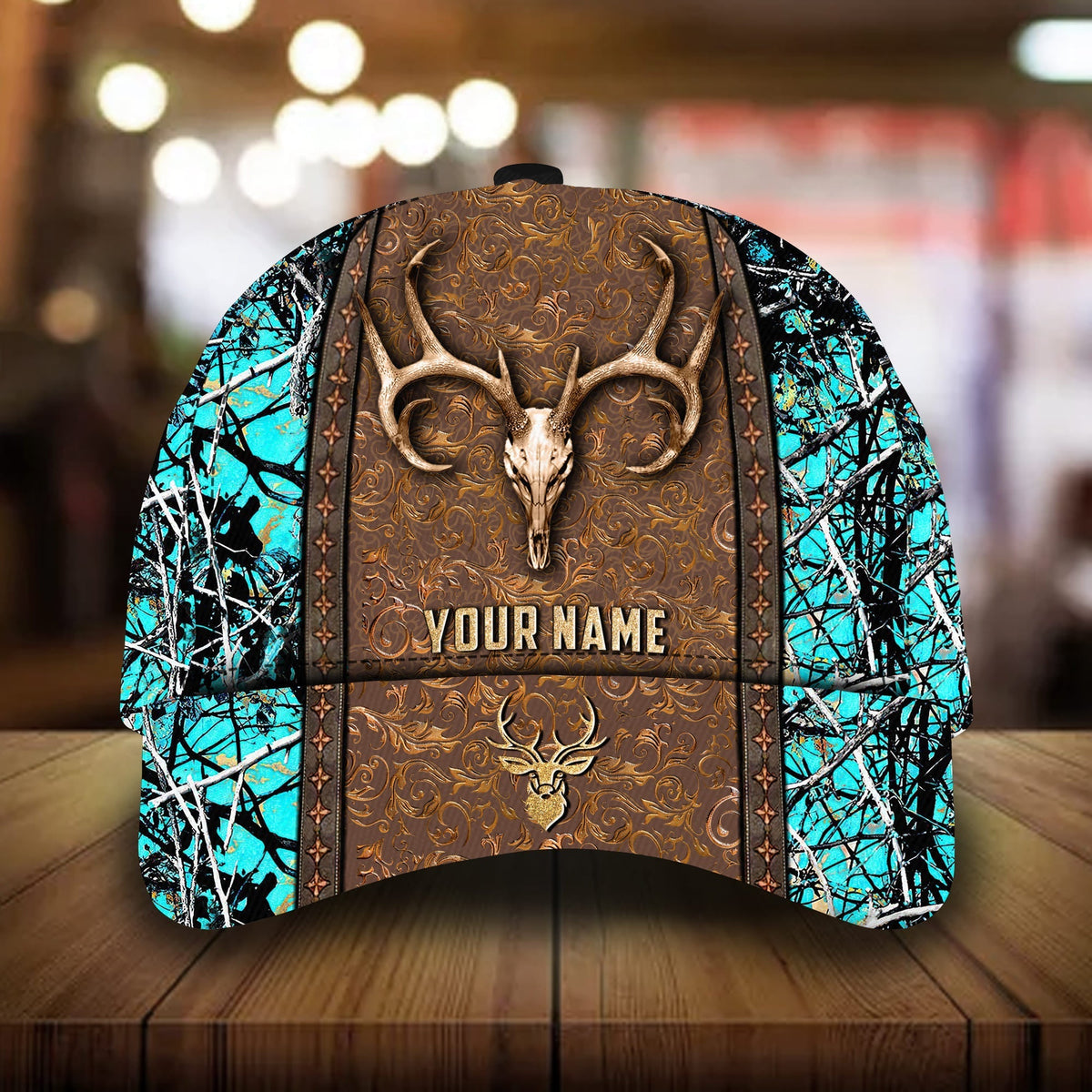 New Deer Skull Hunting 3D Camo Classic Cap For Everyday Wear Vacations And Seasonal Activities