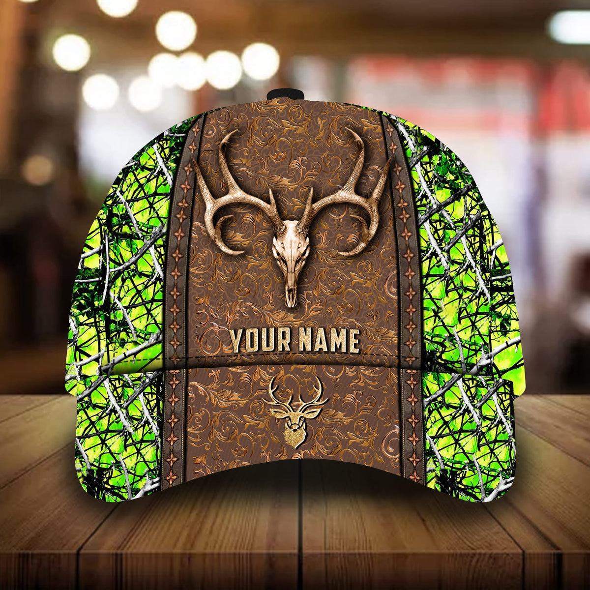 New Deer Skull Hunting 3D Camo Classic Cap For Everyday Wear Vacations And Seasonal Activities