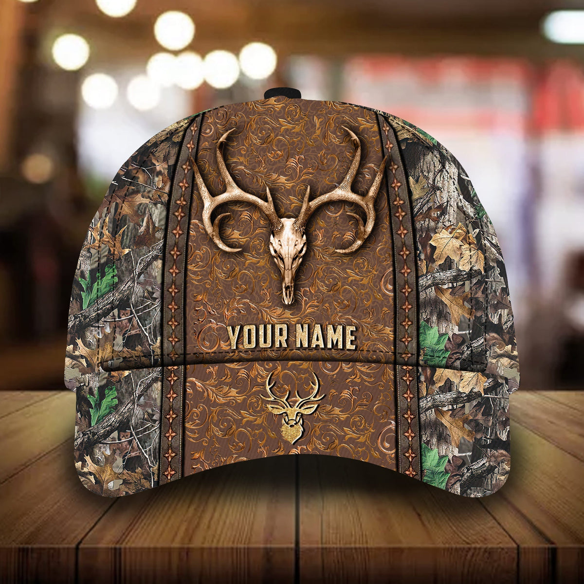 New Deer Skull Hunting 3D Camo Classic Cap For Everyday Wear Vacations And Seasonal Activities