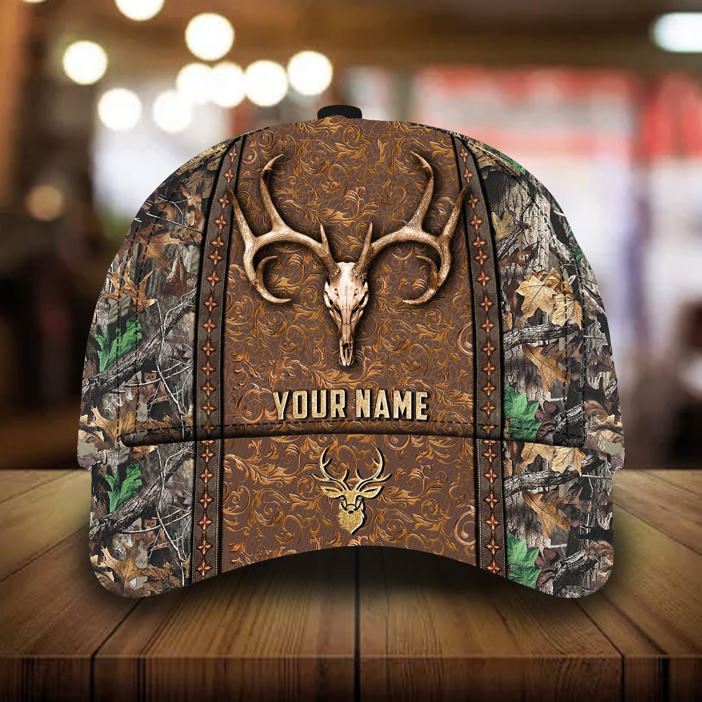 New Deer Skull Hunting 3D Camo Classic Cap For Everyday Wear Vacations And Seasonal Activities
