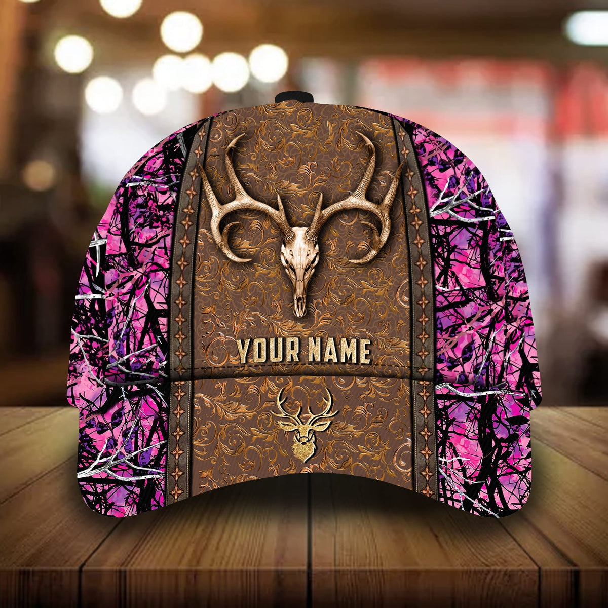New Deer Skull Hunting 3D Camo Classic Cap For Everyday Wear Vacations And Seasonal Activities