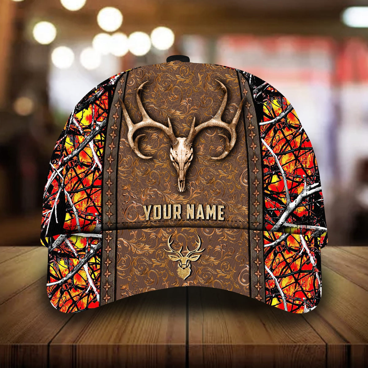 New Deer Skull Hunting 3D Camo Classic Cap For Everyday Wear Vacations And Seasonal Activities