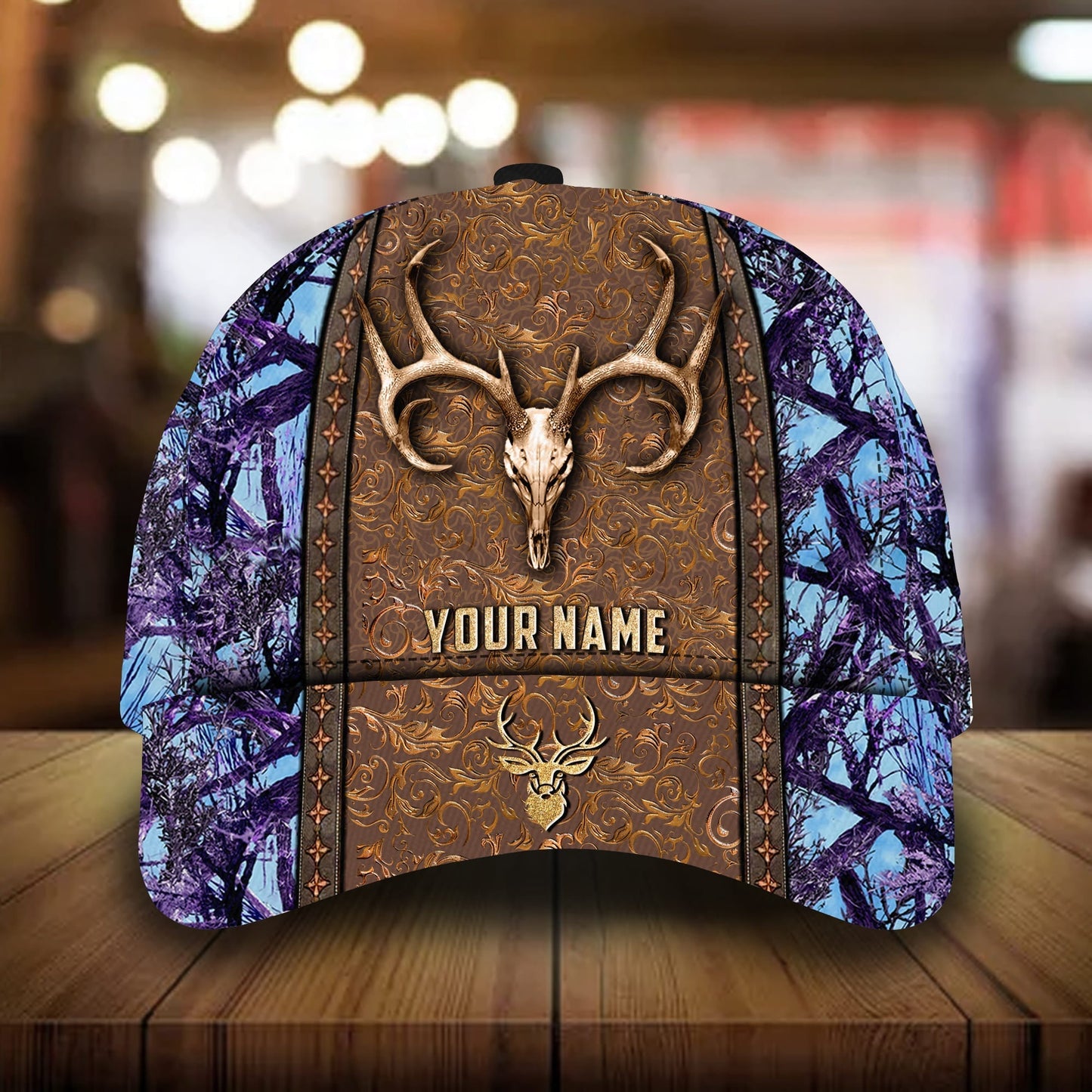 New Deer Skull Hunting 3D Camo Classic Cap For Everyday Wear Vacations And Seasonal Activities