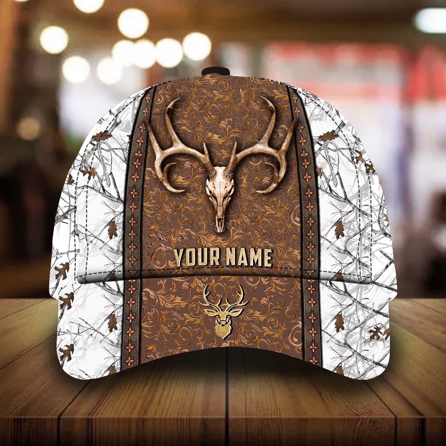 New Deer Skull Hunting 3D Camo Classic Cap For Everyday Wear Vacations And Seasonal Activities
