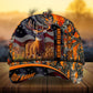 Flag Deer Hunting Personalized Classic Cap For Outdoor Activities Weekend Trips And Casual Wear
