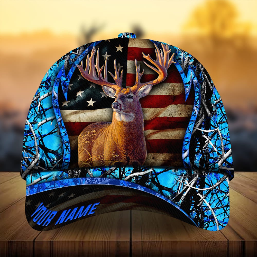 Flag Deer Arc Hunting Personalized Classic Cap For Casual Gatherings Travel And Thoughtful Gift Giving