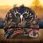 Cracked Flag Skull Deer Hunting Personalized Classic Cap For Summer Vacations Parties And Outdoor Events