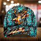 Eternity Cracked Flag Deer Hunting Personalized Classic Cap For Parties Vacations And Relaxed Daily Outfits