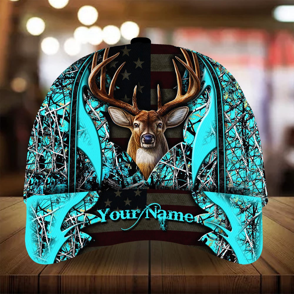Best Flag Deer Hunting Personalized Classic Cap For Summer Vacations Parties And Outdoor Events
