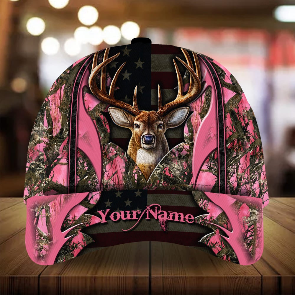 Best Flag Deer Hunting Personalized Classic Cap For Summer Vacations Parties And Outdoor Events