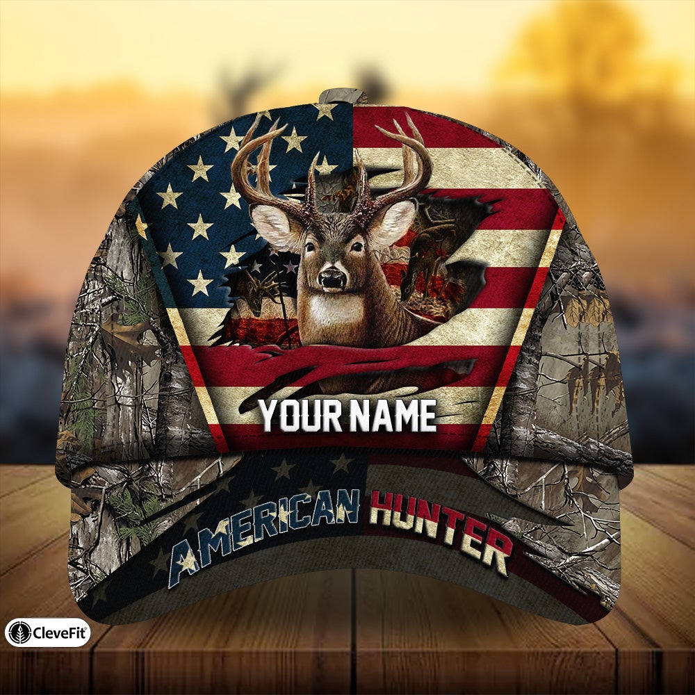 American Hunter Deer Hunting Outdoor Gift Classic Cap For Outdoor Travel Parties And Thoughtful Holiday Gifting