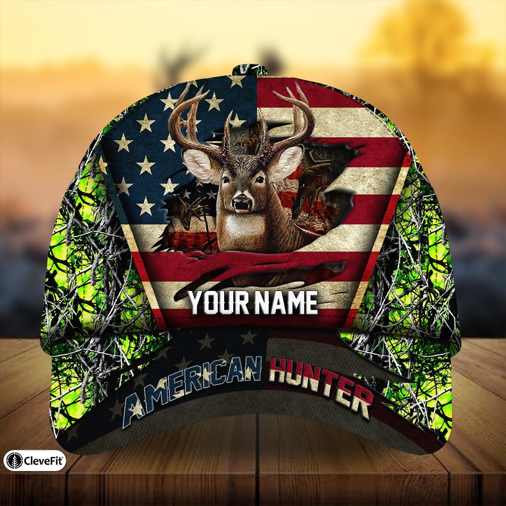 American Hunter Deer Hunting Outdoor Gift Classic Cap For Outdoor Travel Parties And Thoughtful Holiday Gifting