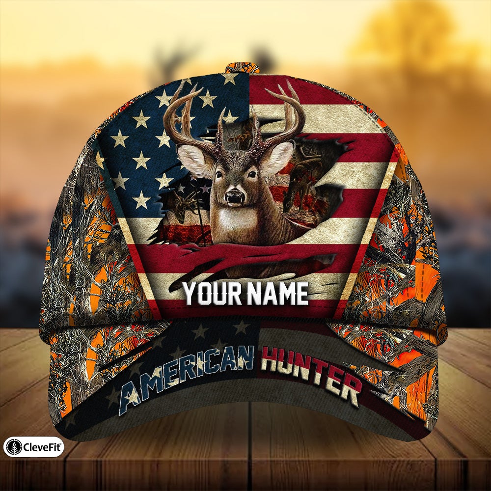 American Hunter Deer Hunting Outdoor Gift Classic Cap For Outdoor Travel Parties And Thoughtful Holiday Gifting
