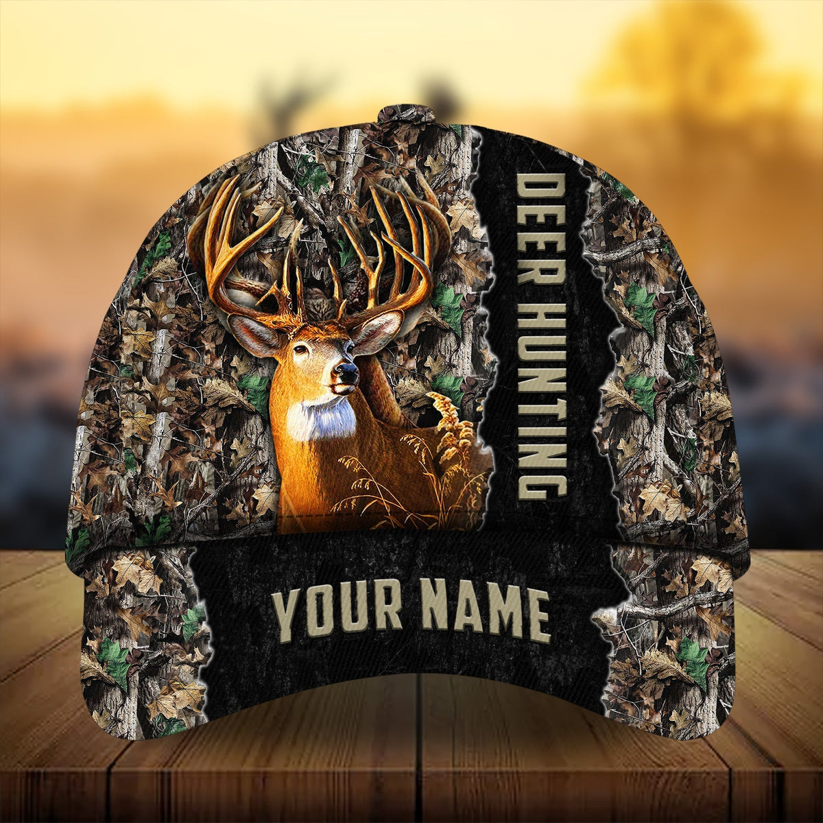 Men Camouflage Deer Hunting Personalized Classic Cap For Relaxed Outfits Outdoor Events And Holiday Trips