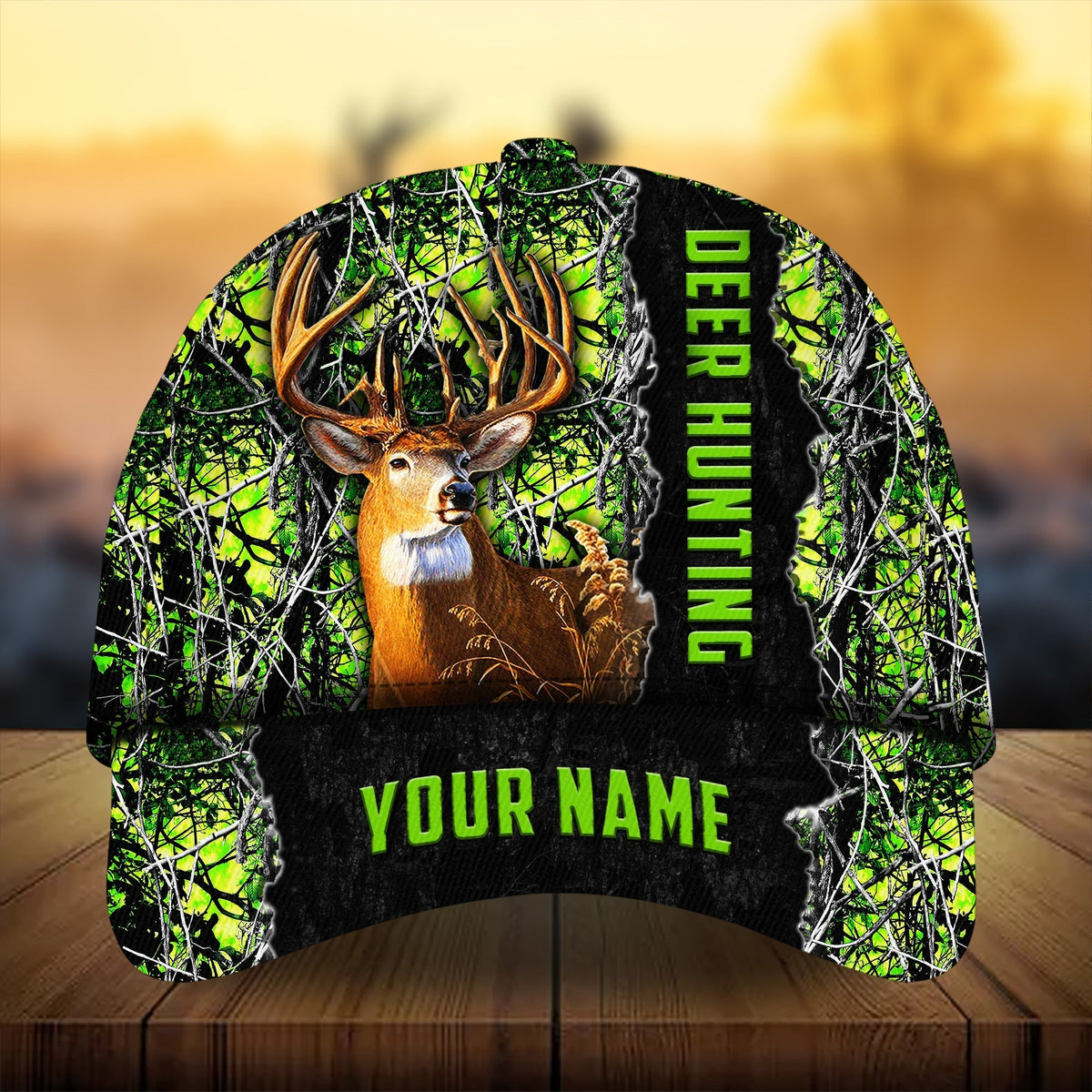 Men Camouflage Deer Hunting Personalized Classic Cap For Relaxed Outfits Outdoor Events And Holiday Trips