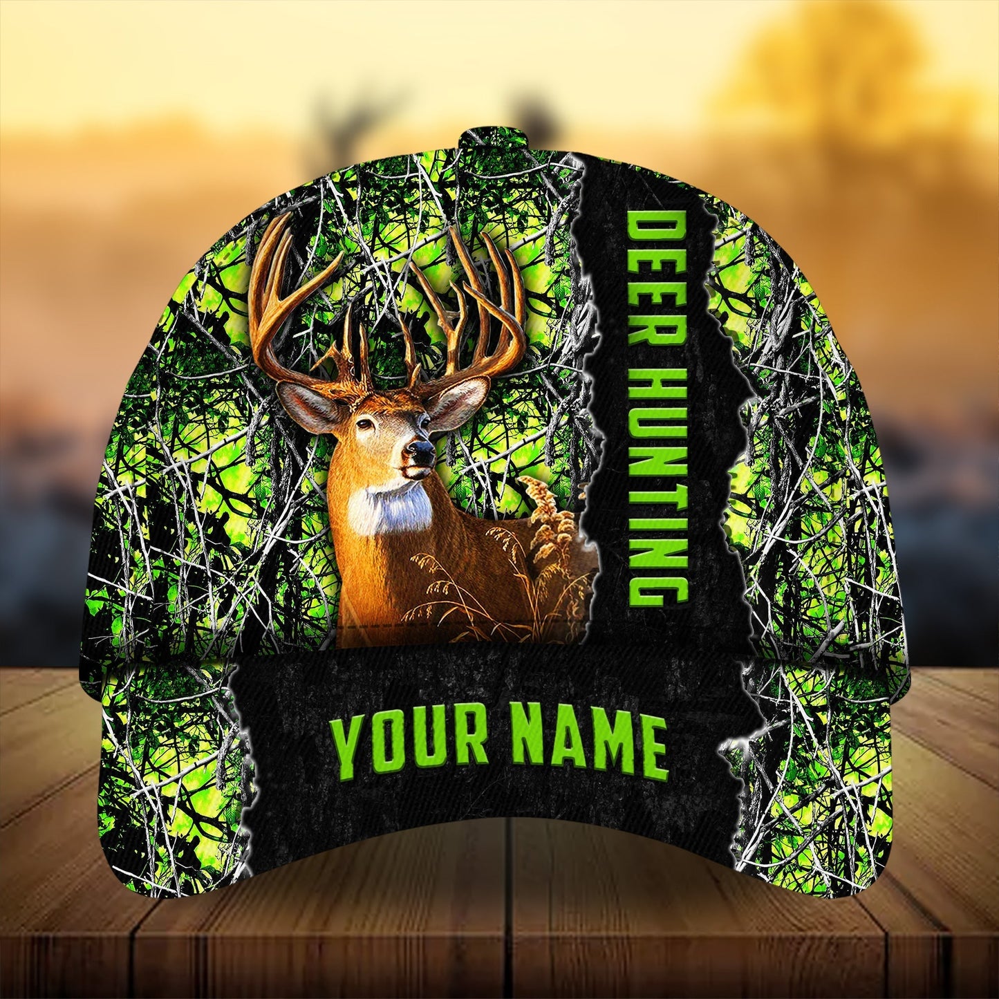 Men Camouflage Deer Hunting Personalized Classic Cap For Relaxed Outfits Outdoor Events And Holiday Trips