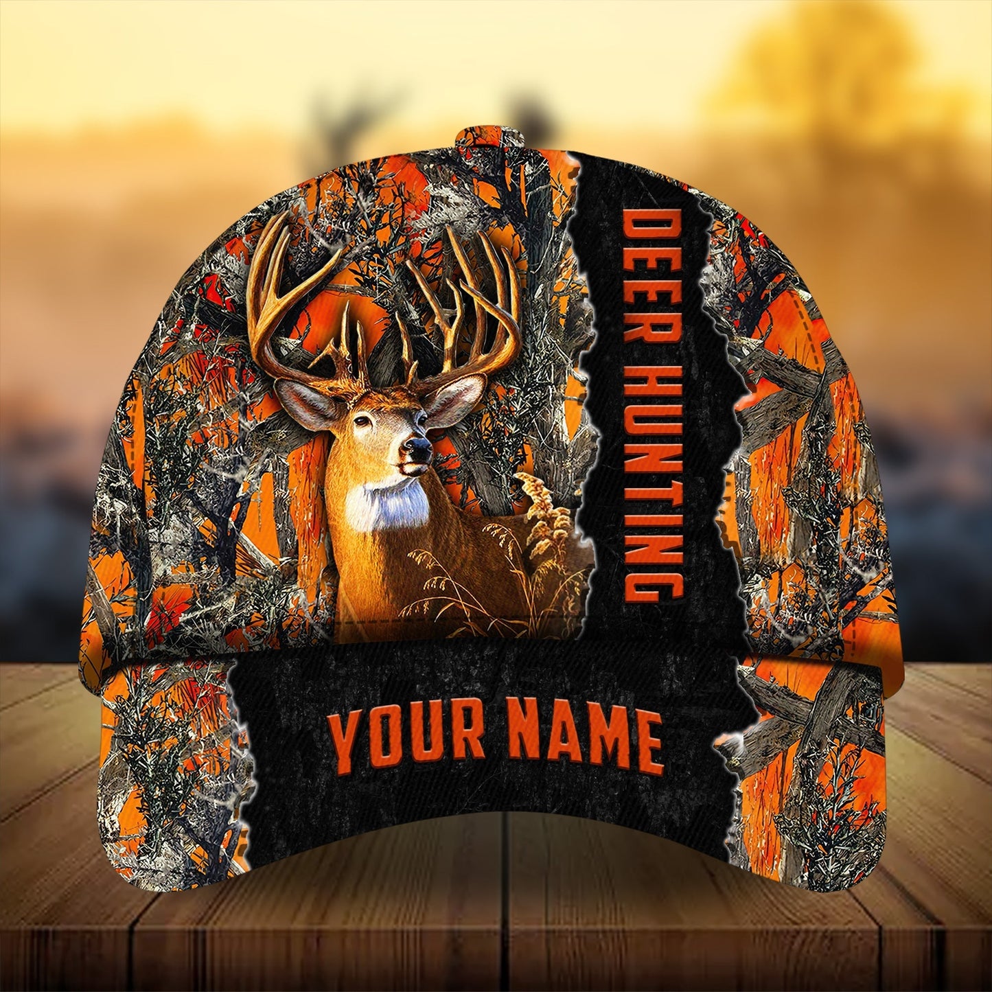 Men Camouflage Deer Hunting Personalized Classic Cap For Relaxed Outfits Outdoor Events And Holiday Trips