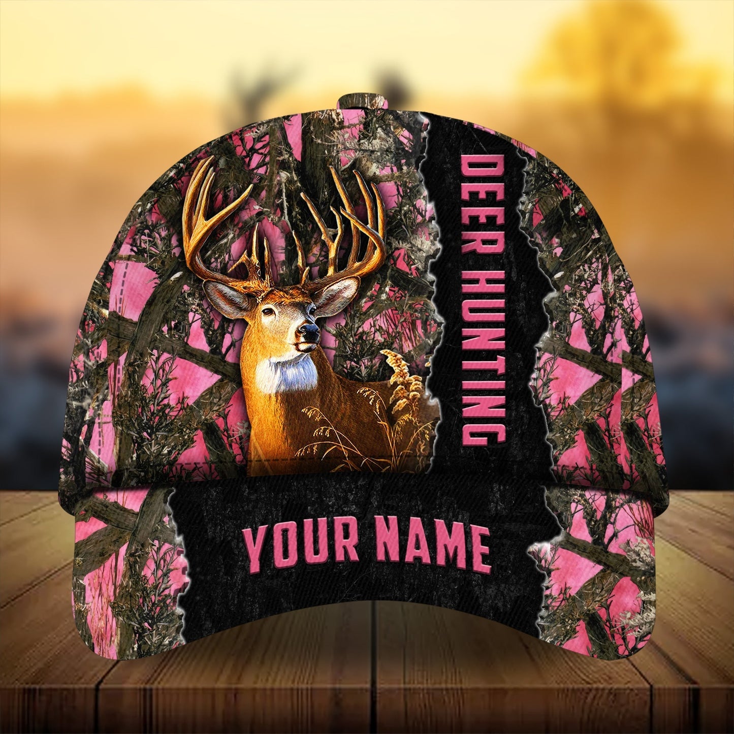 Men Camouflage Deer Hunting Personalized Classic Cap For Relaxed Outfits Outdoor Events And Holiday Trips