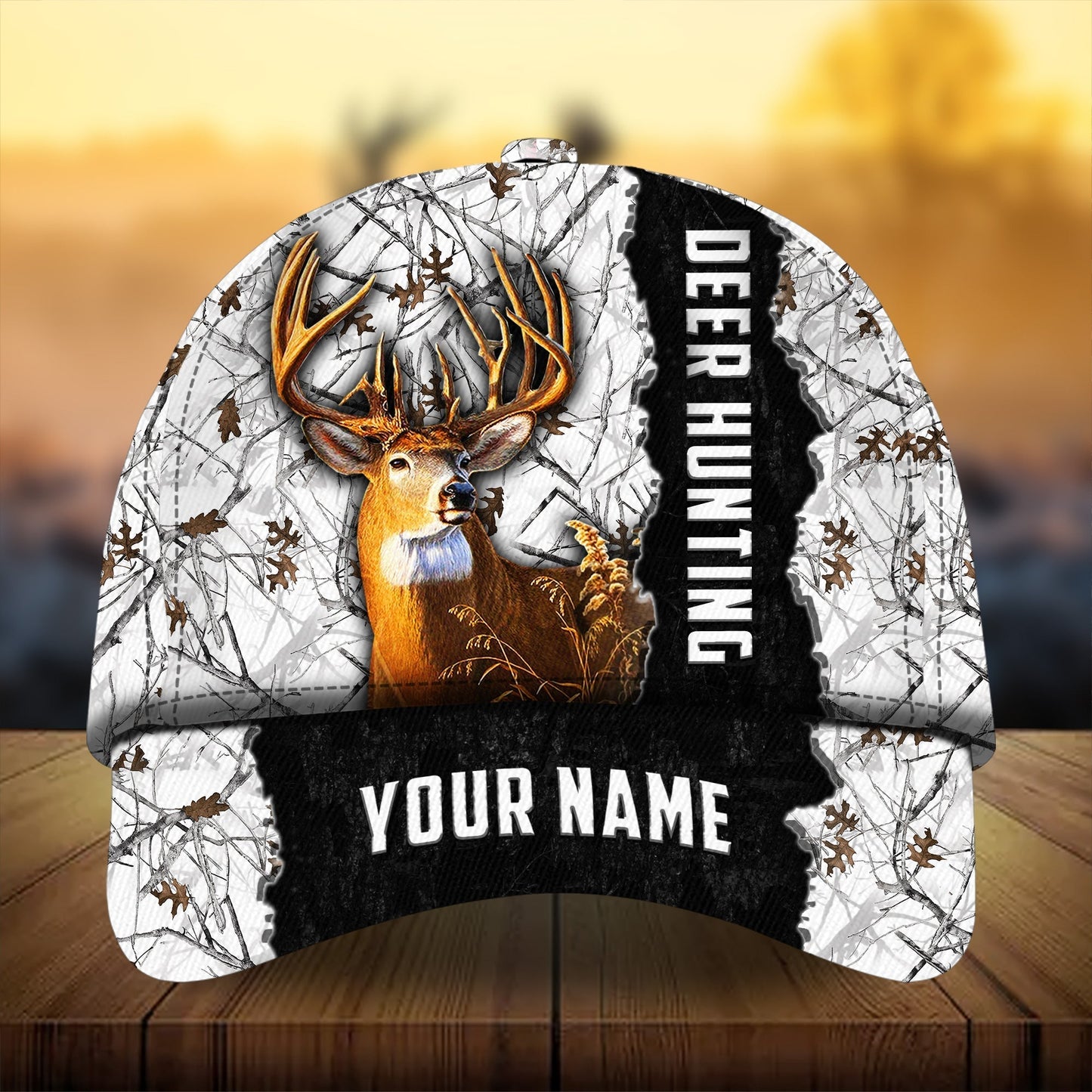 Men Camouflage Deer Hunting Personalized Classic Cap For Relaxed Outfits Outdoor Events And Holiday Trips