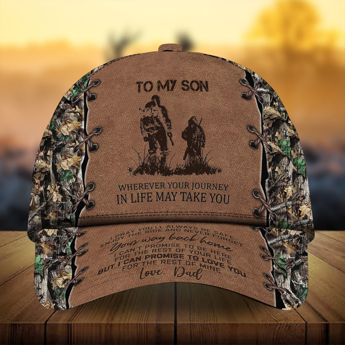 To My Son Deer Hunting Gift From Dad Classic Cap For Everyday Outfits Coastal Travel And Gift Giving