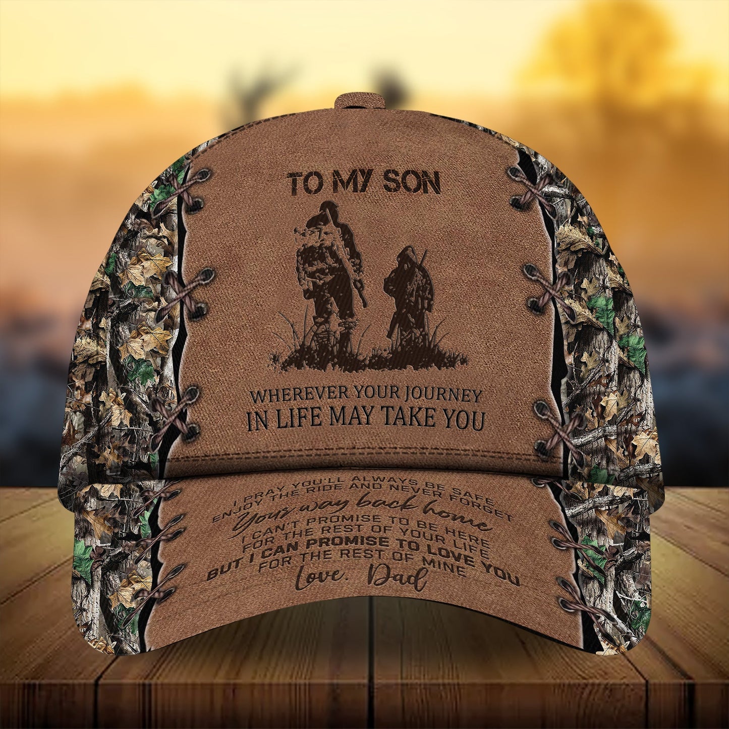To My Son Deer Hunting Gift From Dad Classic Cap For Everyday Outfits Coastal Travel And Gift Giving