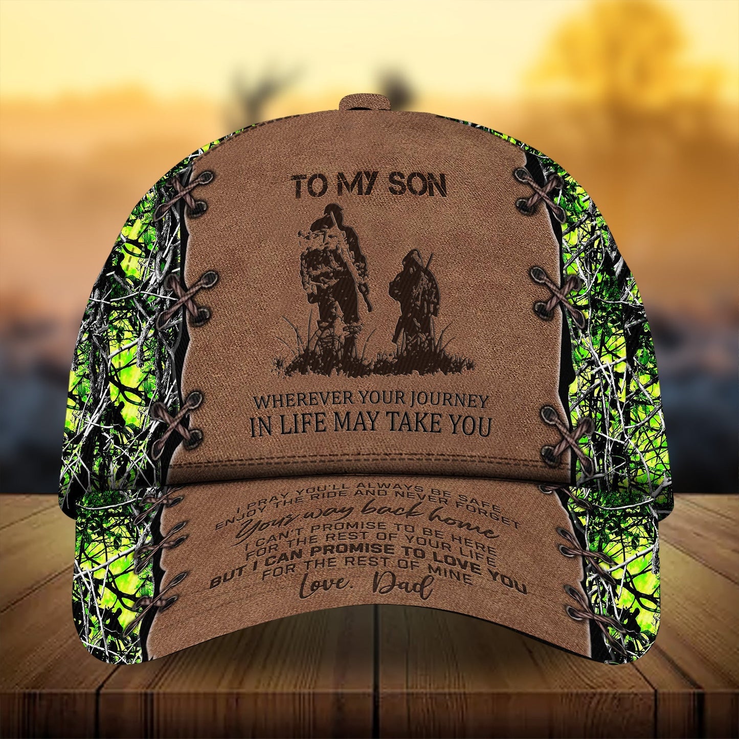 To My Son Deer Hunting Gift From Dad Classic Cap For Everyday Outfits Coastal Travel And Gift Giving
