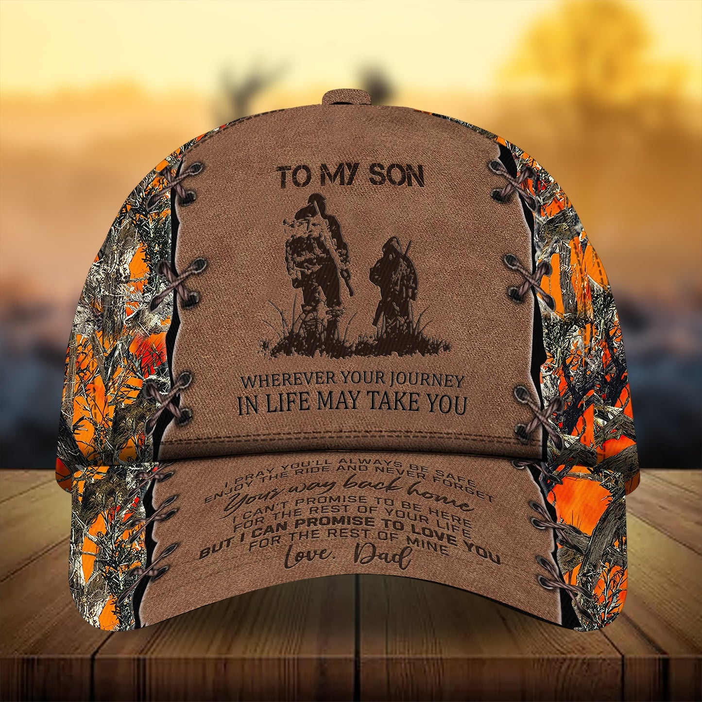 To My Son Deer Hunting Gift From Dad Classic Cap For Everyday Outfits Coastal Travel And Gift Giving